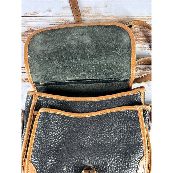 Vintage Dooney & Bourke AWL Rare Surrey Carrier Satchel Crossbody 90’s Handle - Picture 6 of 9